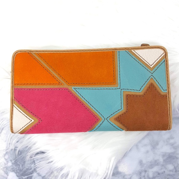 Fossil Handbags - Fossil Leather Color Block Wallet